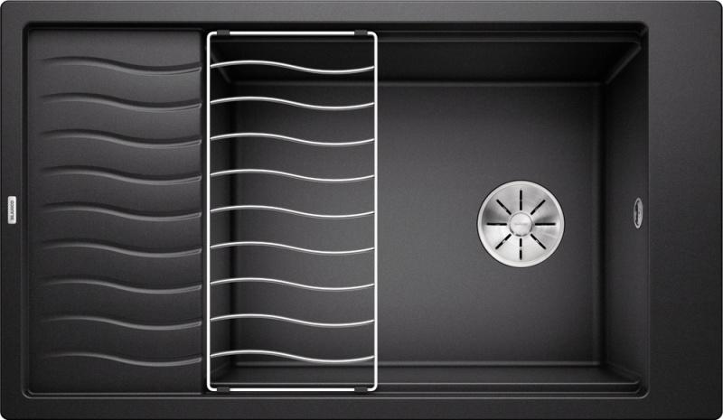 Врезная кухонная мойка Blanco ELON XL 8 S SILGRANIT PuraDur антрацит