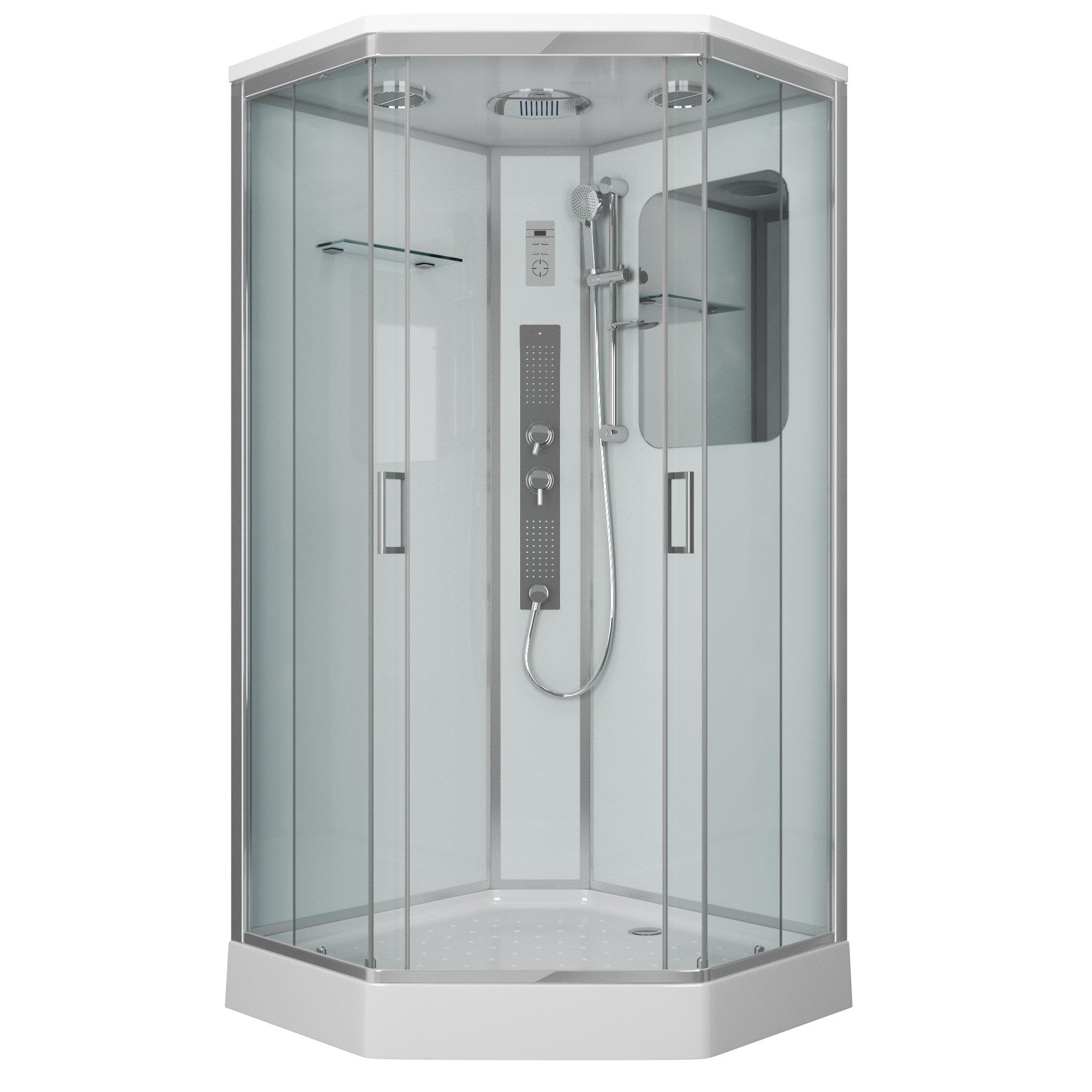 Душевая кабина Niagara Premium 60020114GD 100х100 низкий поддон (4 места)