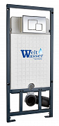 Инсталляция для подвесного унитаза WeltWasser WW Marberg 507 SE 10000008209 квадратная кнопка хром