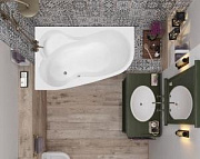 Акриловая ванна VAGNERPLAST MELITE 160 Left