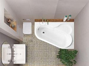 Акриловая ванна VAGNERPLAST SELENA 160 Right