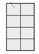 Шторка для ванны Grossman GR-105100BLACK 100х150