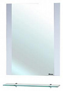 Зеркало Bellezza Рокко-50 белое с полкой 