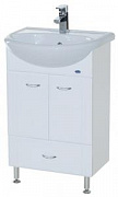 Тумба Bellezza Уют-60 белая с нижним ящиком