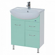 Тумба Bellezza Уют-60 салатовая с 1 ящиком